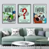 Monopoly Millionaire Money Canvas Decorative Painting Motivational Quote Art Poster Cartoon Figure Mural Home Wall Decor Picture - Image 2