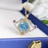 S925 Silver Topaz Pendant - Exquisite Fine Jewelry - Image 2