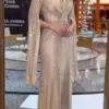 Autumn Winter Fashion Elegant Sequin Evening Dress Women Luxury V-neck Cloak Sleeves Slim Sequin Party Fishtail Dress Women