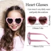 12-120 Pcs Heart Sunglasses for Bachelorette Wedding Party Favor Neon Colors Heart Retro Style Glasses Taylor Swift Party Supply - Image 6