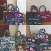 Large Capacity Top-Handle Bag with Unique Print for Women's Commute and Trave - Image 4