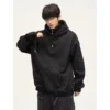 Streetwear Black Hoodie Men Women Oversized Harajuku Vintage Pullovers Korean Fashion Goth Aesthetic Sweatshirts Spring Autumn - Image 3