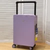 High appearance horizontal wide pull rod suitcase Exit PC code case Silent universal wheel luggage 20 inch boarding case strong - Image 3