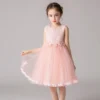 Girls' Dresses New In Weddings Party Flower Children Evening Elegant Lilac Dress 3 5 7 To 11 12 Years Baby Girly Clothes Costume - Image 4