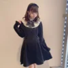 Rojita Lolita Style Vintage Dress Gir Casual Short Dress Mine Mass-Produced Waist Slimming New Spring Autumn Dress For Women - Image 6