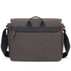 Nelion Messenger Bag for Men 17-17.3 Inch Laptop Bag Canvas Water-resistant Computer Bag Shoulder Bag School Work Briefcase - Image 2