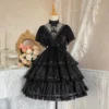 Sweet Lolita Princess Dress Women Gothic Y2k Lace Bow Ruffles Flowers Wedding Dresses Girly Chic Evening Party - Image 2