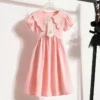 Girls' Dress Summer 2024 New lapel style Big child skirt Children's summer dress Princess skirt Summer - Image 5