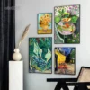 Famous Artist Salvador Dali,Van Gogh,Gustav Klimt Art Paintings Canvas Prints Posters Wall Art Hanging Pictures for Living Room - Image 5