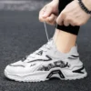 PARZIVAL Designer Shoes for Men Casual Clunky Sneakes Lace Up Trainers Fashion Student Sneakes Mens Vulcanized Tenis Masculino - Image 5