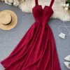 Summer Robe 2024 Dress Women V Neck Long Party Evening Dresses Sexy Tank Backless Spaghetti Strap Maxi Female Holiday Vestidos