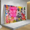 Banksy Graffiti Pop Art Love Is All We Need Poster Print Canvas Painting Abstract Wall Art For Living Room Home Decor Cuadros - Image 2