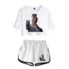 Beyoncé 2023 Beyonce Renaissance World Tour logo Merch Tops Two Piece Set Shorts Lovely TShirt Harajuku Streetwear Girl Sets - Image 3