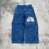 JNCO Y2K Baggy Jeans men Harajuku vintage Goth Embroidered high quality jeans Hip Hop streetwear men women Casual wide leg jeans - Image 4
