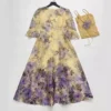 Tea Break French Floral Dress for Women, Super Nice Chiffon Dress, High-End Exquisite Holiday Style, Spring, New, 2024 - Image 4