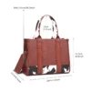 New Women Cotton and linen printing Tote Bags Luxury Multifunctional Versatile Ladies Shoulder Crossbody Designer Handbag - Image 3