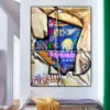 Modern Funny Bathroom Wall Art Mural Abstract Banksy Style The Scream Pop Graffiti Canvas Painting Living Room Home Decoration - Image 3