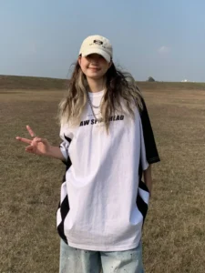 ADAgirl Patchwork Baseball T Shirt Women Hip Hop Sport Short Sleeve Tees Korean Kpop Drop Sleeves for Aesthetic Clothing Tops - Image 3