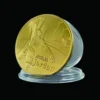 United States Michael Jordan Gift Best Collection Gold Coin for JORDAN Fans W/ Acrylic Case - Image 4