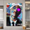 Graffiti Art Tupac Shakur 2PAC Biggie Canvas Painting Rapper Star Hip Hop Art Canvas Posters and Prints Wall Art Pictures Home - Image 4