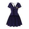 Comfortable Princess Dress Wednesday Princess Girls Home dress 3D printed girls short sleeve dress - Image 3