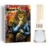 Graffiti Money Art Shut Up Lion Panda Abstract Art Canvas Painting Street Pop Animal Posters and Prints Bar Room Wall art Decor - Image 4