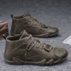 2024 New Men's Shoe Brand Designer Fashion Leather Boots Outdoor Anti slip Comfortable Walking Shoe For Men Running Shoe zapatos - Image 6