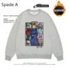 Taylors Cartoon Cat Printed Pullover Swift Round Neck Sweatshirt Hip Hop Harajuku Baggy Oversize Hoodie Streetwear Clothes - Image 5