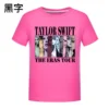 2024 New Taylor Swift The Eras Tour Children Short Sleeves T-Shirts Cartoon Kids Tops Summer Clothes Tees Boy Girls T-shirts - Image 3