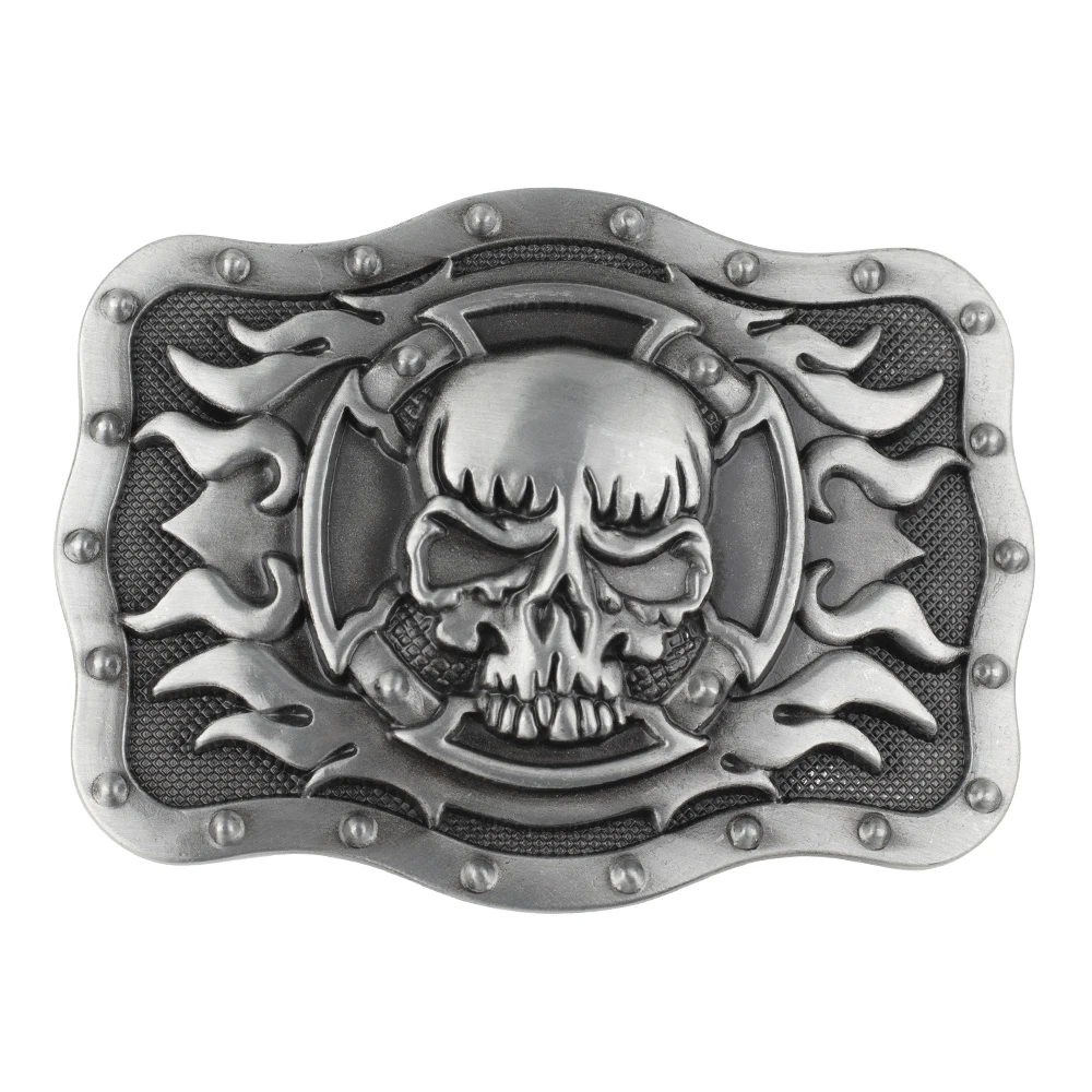 Square Skull Men's Belt Buckle Decoration