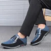 Men Sneakers Shoes Fashion Brand Classic Lace-Up Casual Loafers Pu Leather Shoes Black Breathable Business Men Shoes Big Size - Image 3