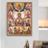 Canvas Painting Religion Virgin and Child Wall Art Picture Prints and Poster Portrait Icon Sacred Home Decor Picture Painting - Image 2