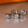 IOGOU 3mm/4mm/5mm/6.5mm/8mm/9mm/10mm/11mm Certified D VVS1 Moissanite Stud Earrings 925 Silver Earrings For Women Men Jewelry - Image 3