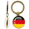 Greece,Jordan,Italy,Nigeria,Germany,Iran,Czech Republic,Coate d'Ivoire,Lithuania Double-Sided Keychain Nation Flag Key Ring Gift - Image 6