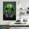 Neon Effect Art Famous Singer Canvas Prints Poster Rapper Glowing Wall Decor Painting Hip Hop Star Pictures For Home Living Room - Image 4