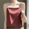 Silk Suspender Vest for 2024 Spring and SummerWomen's New Knitted Fashion Interior - Image 2