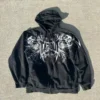 American New Tapout Zipper Hoodie Y2K Harajuku Retro Hip Hop Print Oversized Hoodie Sweatshirt Men And Women Gothic Streetwear - Image 5
