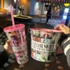 Original The Eras Tour Theme Cup Popcorn Bucket Taylors Swift Double Layer Cup Popcorn Bucket Swiftie Coffee Juice Cup - Image 3
