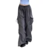 Streetwear Hip Hop Cargo Pants Women Fashion Pockets Oversize Loose Trousers New Summer Bf Korean High Waist Wide Leg Pants - Image 6