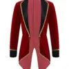 Kid Girls Boys Ringmaster Circus Theme Party Cosplay Costumes Coat Jacket Tuxedo Cloak for Holiday Carnival Dress Up Clothes
