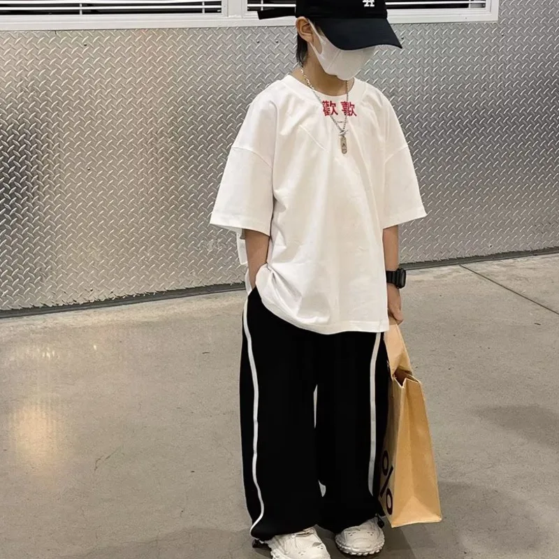 Long Pants, Ordinary Casual Pants, Children's Clothing, Simple New Fashion Trend, Summer Literary And Artistic Laziness