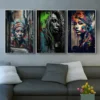 Graffiti Street Art Drawing Skull Recorder RadioPosters Canvas Painting Abstract Aesthetic Wall Art for Living Room Home Decor - Image 3