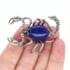 2 "natural stone scorpion pin reiki crystal necklace double use pendant jewelry, clothing accessories, insect Gem, brooches gift - Image 4