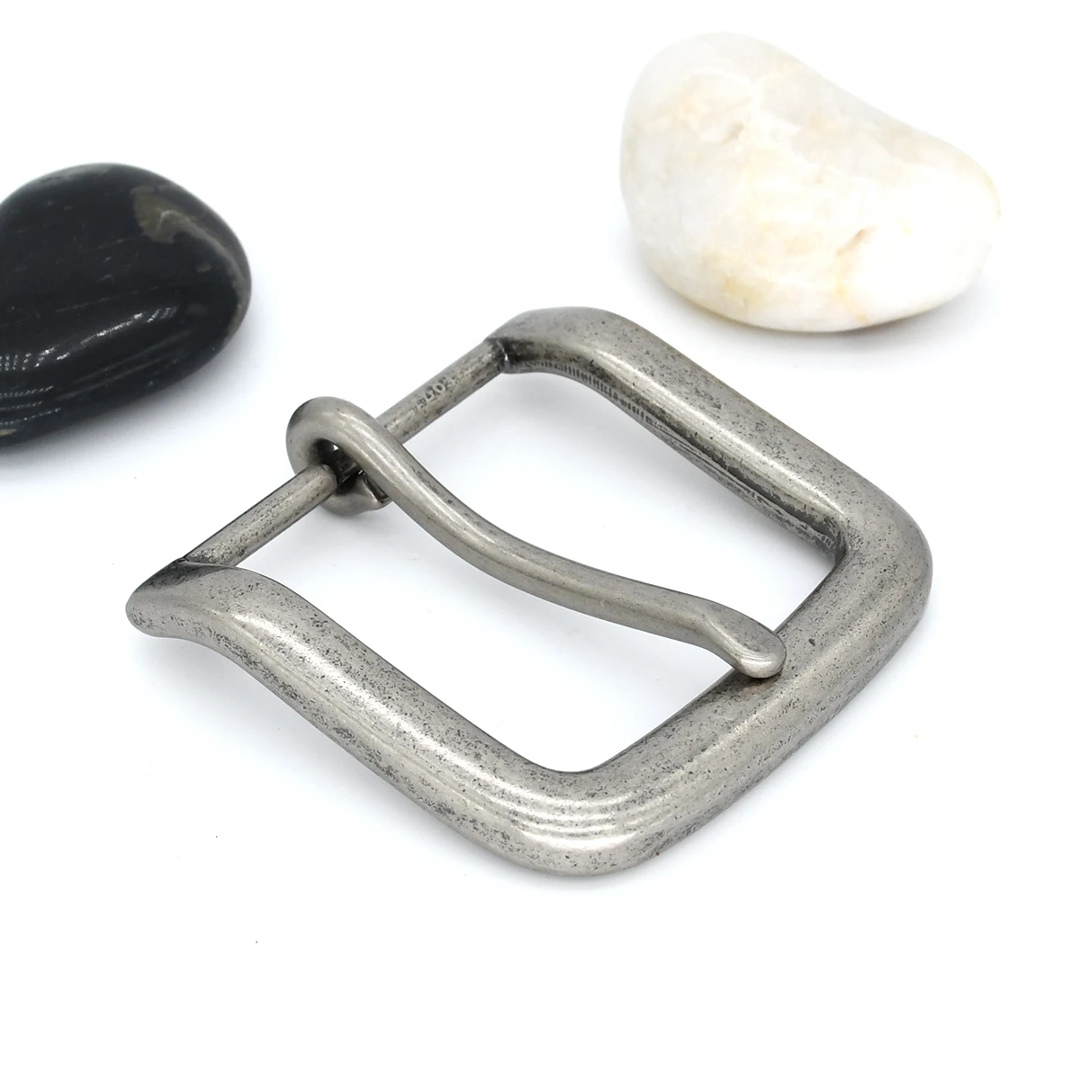 Antique Silver 40mm Pin Buckle Alloy Belt buck for Men Casual Waistband Belt Parts Hareware Accessories DIY