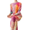 ALSEY Miyake Loose High Printing Two Piece Set Fall Spring Summer New Pleated Plus size Korean long sleeve top Simple Trousers - Image 6