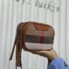 Genuine Leather Women Bag Small Canvas Crossbody Handbag Wide Strap Trendy Square Flap Designer Luxury Sling Shoulder Bags Box - Image 3