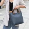 Hifashion Genuine Leather Bucket Tote Bags For Women 2024 Trend Designer Ladies Shoulder Crossbody Bags Cowhide Ladies Handbags - Image 4