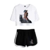 Beyoncé 2023 Beyonce Renaissance World Tour logo Merch Tops Two Piece Set Shorts Lovely TShirt Harajuku Streetwear Girl Sets - Image 4