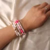 Handmade Summer Taylor The Swift Fearless Lover Pink Bohemian Color Bracelet Jewelry For Fans Friends Gift - Image 3