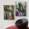 Cartoon Abstract Graffiti Bear Fashion Posters and Prints Canvas Painting Wall Art Panda Pop Pictures for Kids Room Home Decor - Image 2